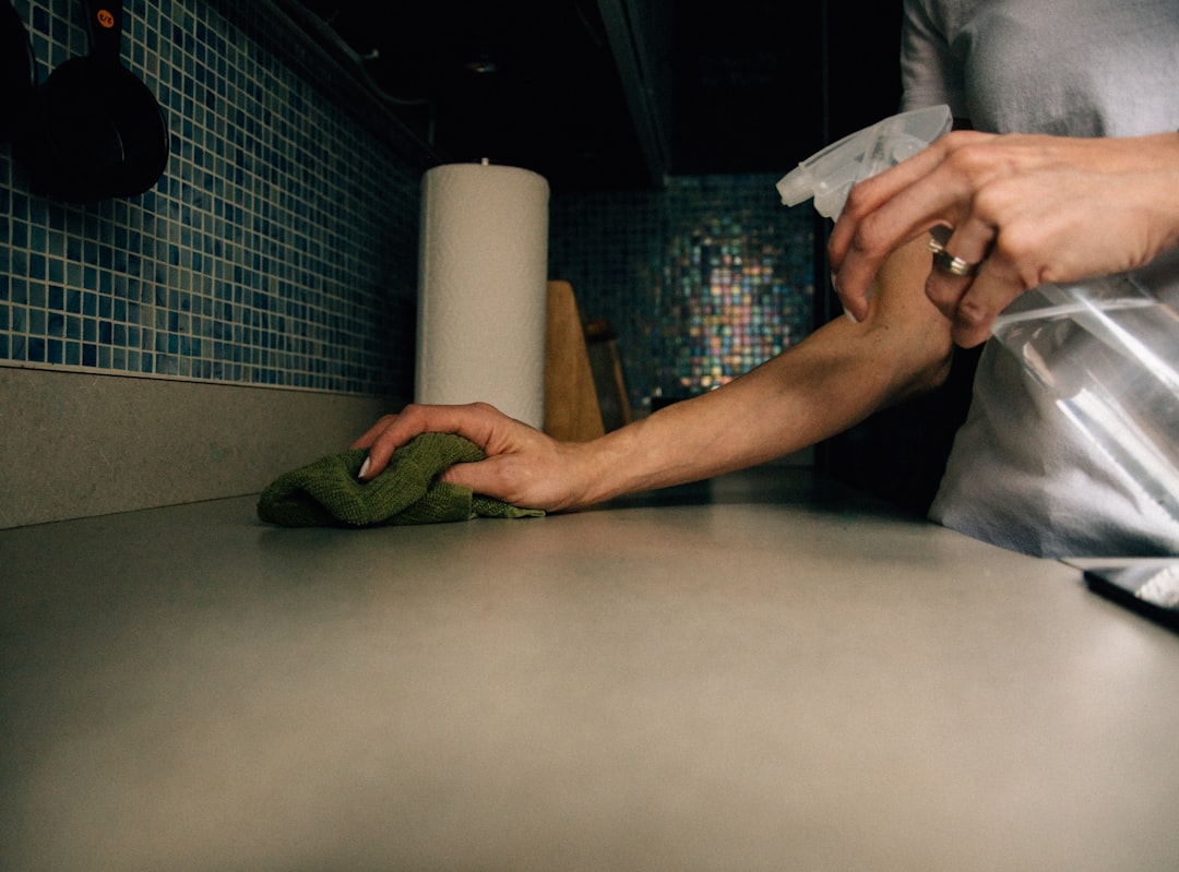 Hands cleaning in the kitchen